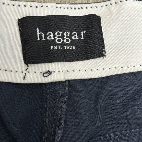 Men’s Haggar 32 Medium Shorts Cargo Navy Durable Workwear 7 Pockets Cotton NWT - Picture 9 of 11